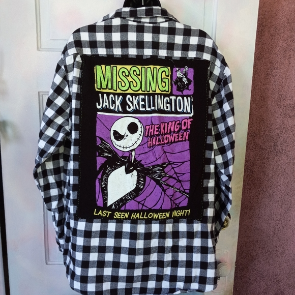 Custom Nightmare b4 Xmas flannel! Unisex OOAK Rage wear! Nwot! - Picture 1 of 6